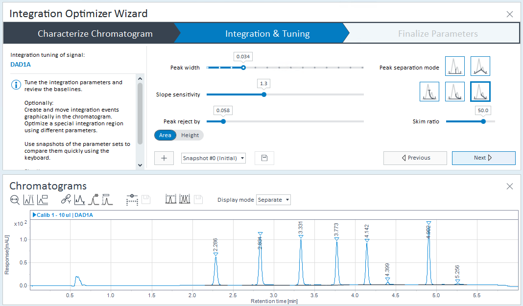 Example view of Integration Optimizer