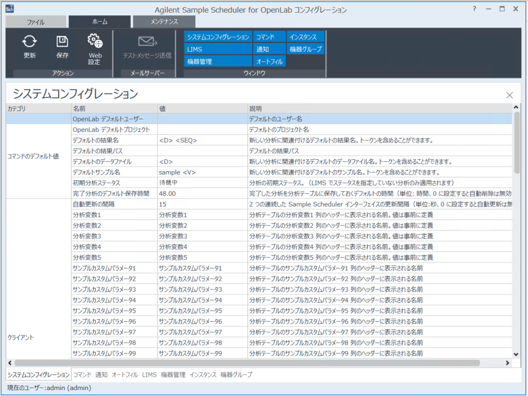 Sample Scheduler for OpenLab コンフ﻿ィグレ﻿ーシ﻿ョン