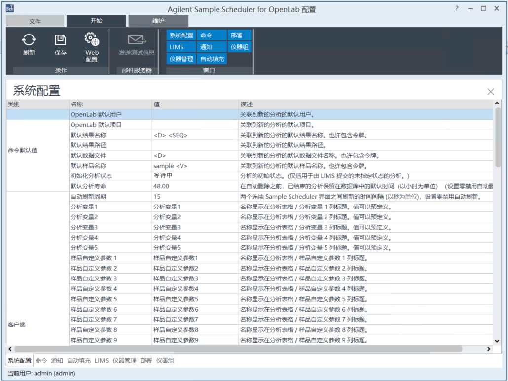 Sample Scheduler for OpenLab 配置